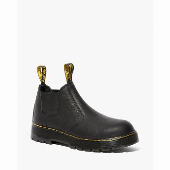 Dr Martens Férfi Rivet Steel Toe Chelsea Csizma Fekete